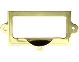 Prima Card & Label Frame Holder (101mm x 54mm), Polished Brass - PB2008E