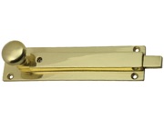 Prima Surface Mounted Locking Door Bolt (152mm x 36mm), Polished Brass - PB2017A
