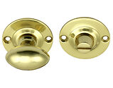Prima Oval Bathroom Turn & Release, Polished Brass - PB2031