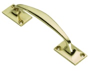 Prima Offset Pull Handle (152mm), Polished Brass - PB609