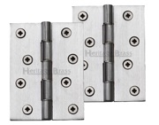 Heritage Brass 4 Inch Double Phosphor Washered Butt Hinges, Satin Chrome - PR88-410-SC (sold in pairs)