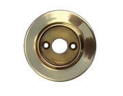 Chatsworth Alternative Backplate Option For Porcelain Mortice Door Knobs - Polished Brass - PBBUL33 (sold in pairs)