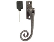 Frelan Hardware Left Or Right Handed Locking Espagnolette Casement Fastener, Pewter - PEW19E