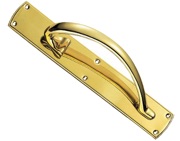 Carlisle Brass Large Pull Handle (Left Or Right Hand), Polished Brass - PF100