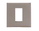 M Marcus Electrical Winchester 1 Module Euro Plate, Satin Nickel - PL.W05.2691.G