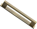 Heritage Brass Metro Cabinet Pull Handle With Plate (96mm, 128mm OR 160mm C/C), Antique Brass - PL0337-AT