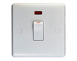Carlisle Brass Eurolite Enhance White 20 Amp D.P Switch With Neon, White Plastic - PL3241