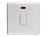 Carlisle Brass Eurolite Enhance White 13 Amp Unswitched Fused Spur With Neon, White Plastic - PL4131