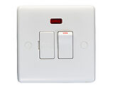 Carlisle Brass Eurolite Enhance White 13 Amp Switched Fused Spur With Neon, White Plastic - PL4191