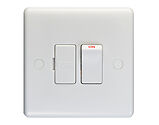 Carlisle Brass Eurolite Enhance White 13 Amp Switched Fused Spur With Flex Outlet From Base, White Plastic - PL4220