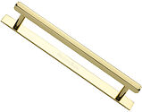 Heritage Brass Hexagonal Cabinet Drawer Pull Handle With Plate (96mm, 128mm OR 160mm C/C), Polished Brass - PL4422-PB