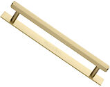 Heritage Brass Hexagonal Cabinet Drawer Pull Handle With Plate (96mm, 128mm OR 160mm C/C), Satin Brass - PL4422-SB