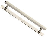 Heritage Brass Hexagonal Cabinet Drawer Pull Handle With Plate (96mm, 128mm OR 160mm C/C), Satin Nickel - PL4422-SN