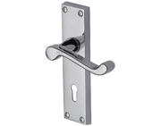 M Marcus Project Hardware Malvern Design Door Handles On Backplate, Polished Chrome - PR600-PC (sold in pairs)