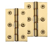 Heritage Brass 3 Inch Double Phosphor Washered Butt Hinges, Polished Brass - PR88-400-PB (sold in pairs)