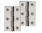 Heritage Brass 3 Inch Double Phosphor Washered Butt Hinges, Polished Nickel - PR88-400-PNF (sold in pairs)