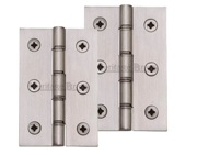 Heritage Brass 3 Inch Double Phosphor Washered Butt Hinges, Satin Nickel - PR88-400-SN (sold in pairs)