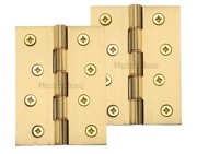 Heritage Brass 4 Inch Double Phosphor Washered Butt Hinges, Satin Brass - PR88-410-SB (sold in pairs)