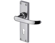 M Marcus Project Hardware Avon Design Door Handles On Backplate, Polished Chrome - PR900-PC (sold in pairs)