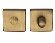 Carlisle Brass Manital Bathroom Turn & Release On Square Rose, Antique Brass - QT004AB (Sold In Singles)