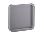 Carlisle Brass Quattro Square Flush Pull For Sliding Doors (58mm x 58mm), Aluminium Stainless Steel Effect - QUGHSSO 