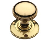 Heritage Brass Richmond Mortice Door Knobs, Polished Brass - RHM988-PB (sold in pairs)