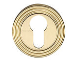 Heritage Brass Euro Profile Key Escutcheon, Satin Brass - RR4020-SB
