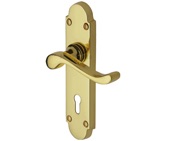 Heritage Brass Savoy Polished Brass Door Handles - S600-PB (sold in pairs)