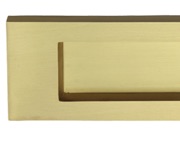 Prima Horizontal Victorian Letter Plate (Various Sizes), Satin Brass - SB04
