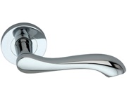 Spira Brass Camilia Lever On Rose, Polished Chrome - SB1106PC (sold in pairs)