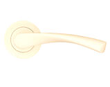 Spira Brass Mercury Lever On Rose, Ivory Finish - SB1301IV (sold in pairs)
