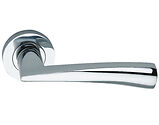Spira Brass Lego Lever On Rose, Polished Chrome - SB1302PC (sold in pairs)