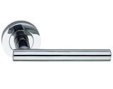 Spira Brass Jura Lever On Rose, Polished Chrome - SB1304PC (sold in pairs)