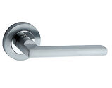 Spira Brass Drox Lever On Rose, Dual Finish Polished Chrome & Satin Nickel - SB1306DT (sold in pairs)