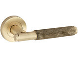 Spira Brass Connaught Lever On Rose, Satin Brass - SB1309SB (sold in pairs)