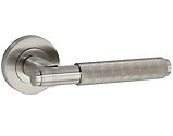 Spira Brass Connaught Lever On Rose, Satin Nickel - SB1309SN (sold in pairs) 