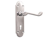 Spira Brass Oakley Lever On Backplate, Polished Chrome - SB1401PC (sold in pairs)