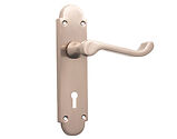 Spira Brass Oakley Lever On Backplate, Satin Nickel - SB1401SN (sold in pairs)