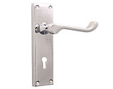 Spira Brass Victorian Lever On Backplate, Polished Chrome - SB1402PC (sold in pairs)