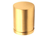 Spira Brass Cylinder Cupboard Pull Knob (25mm), Satin Brass - SB2312SB