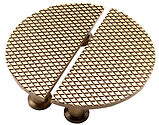 Spira Brass Diamond Half Moon Cupboard Pull Handles (96mm C/C), Antique Brass - SB2404ANT (sold in pairs)