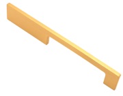 Spira Brass Sleek Cupboard Pull Handle (200mm, 400mm OR 800mm Length), Satin Brass - SB2416SB