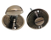 Spira Brass Beehive Bathroom Thumb Turn & Release, Aged Nickel - SB3107AN