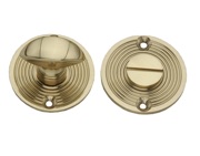 Spira Brass Beehive Bathroom Thumb Turn & Release, Polished Brass - SB3107PB