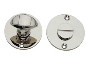 Spira Brass Lady Bathroom Thumb Turn & Release, Polished Nickel - SB3108PN