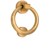 Spira Brass Ring Door Knocker, Satin Brass - SB4104SB