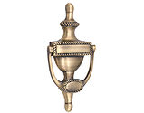 Spira Brass Georgian Door Knocker, Antique Brass - SB4105ANT
