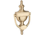 Spira Brass Small Victorian Door Knocker (155mm x 80mm), Satin Brass - SB4106SB