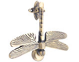 Spira Brass Dragonfly Door Knocker (130mm x 160mm), Antique Brass - SB4108ANT