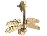 Spira Brass Dragonfly Door Knocker (130mm x 160mm), Satin Brass - SB4108SB